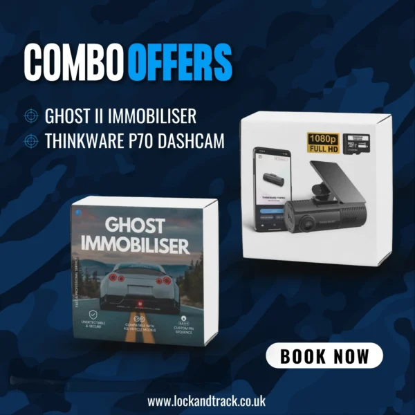 Ghost Immobiliser & Thinkware F70 PRO Dash Cam Combo