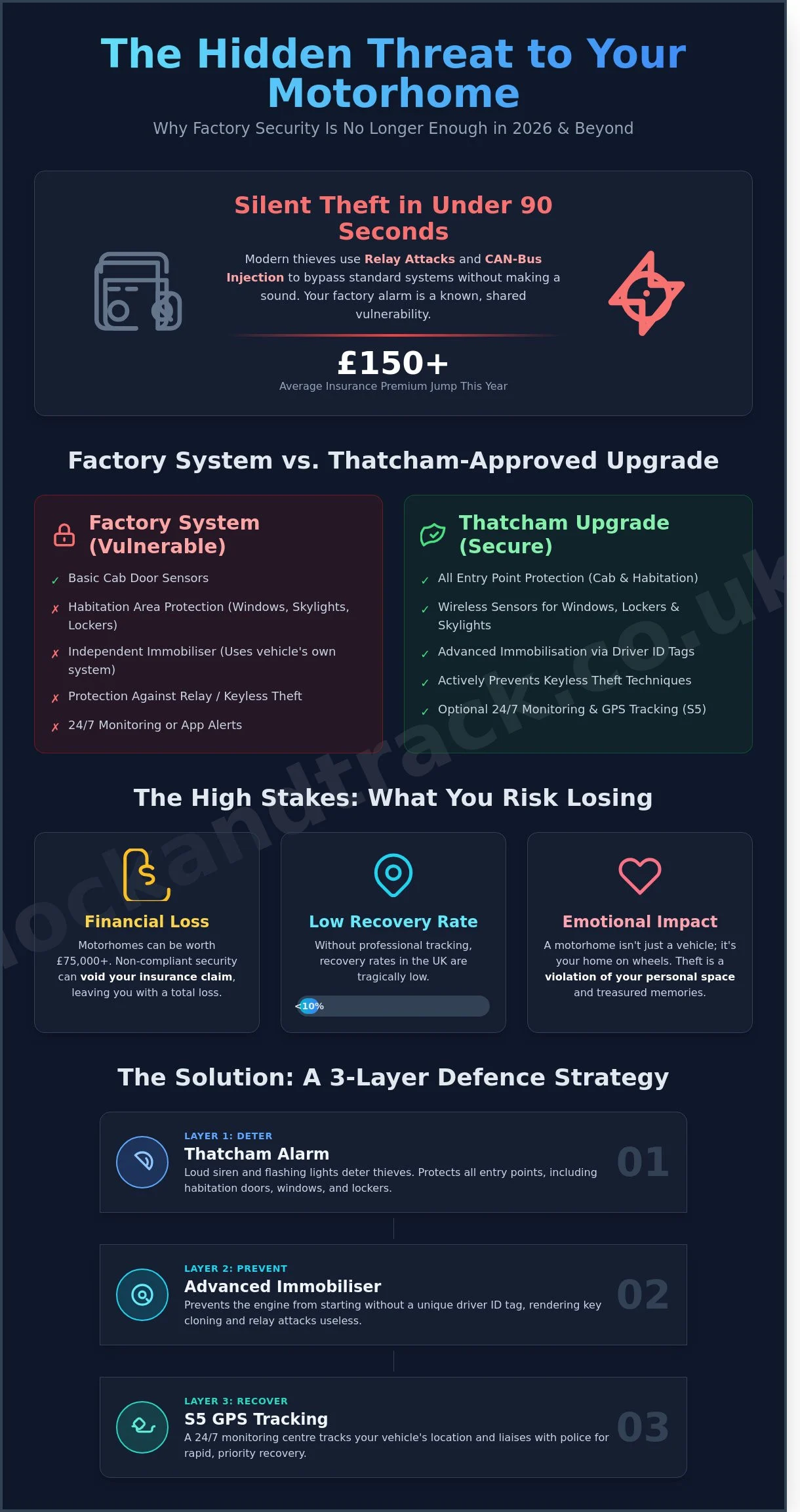 Motorhome Alarms: The Definitive UK Guide to Securing Your Home on Wheels in 2026 - Infographic