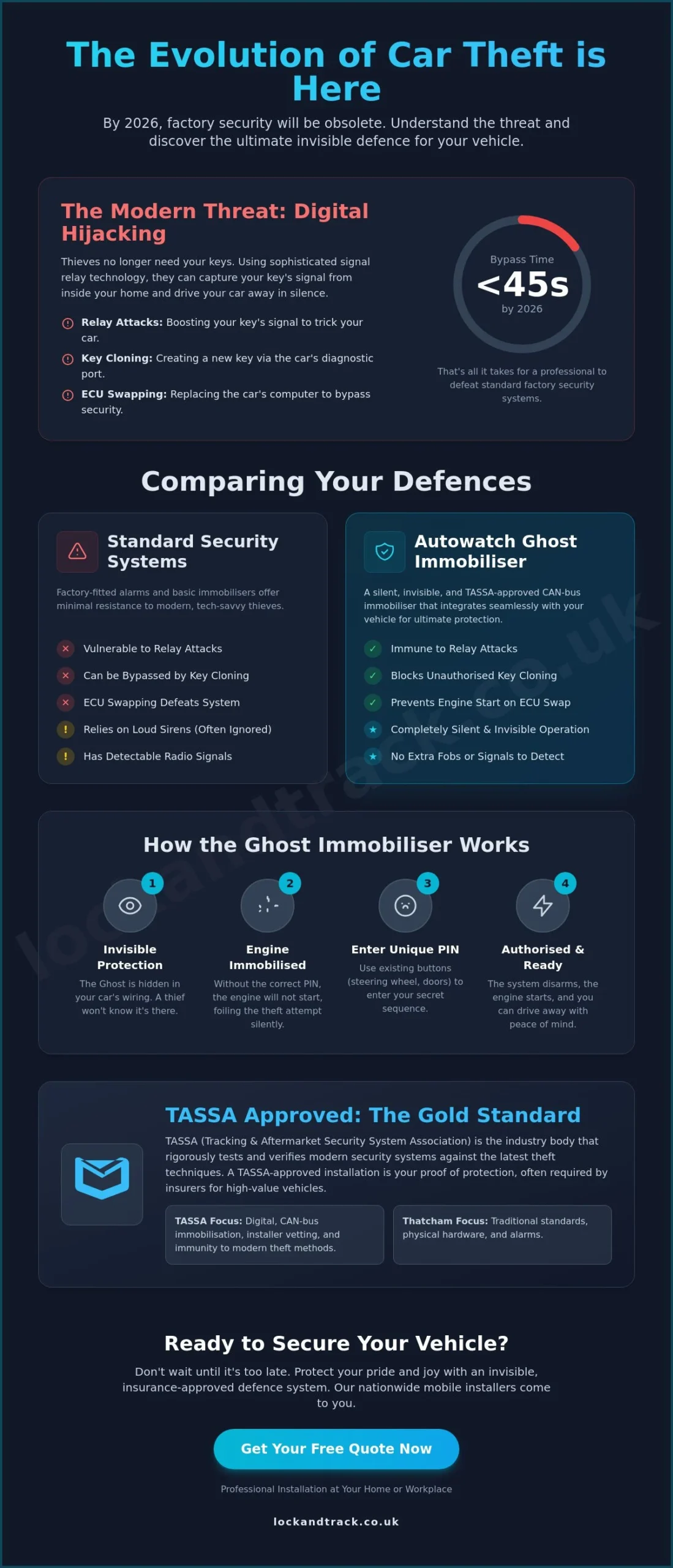 Autowatch Ghost Immobiliser TASSA Approved: The 2026 Security Guide - Infographic