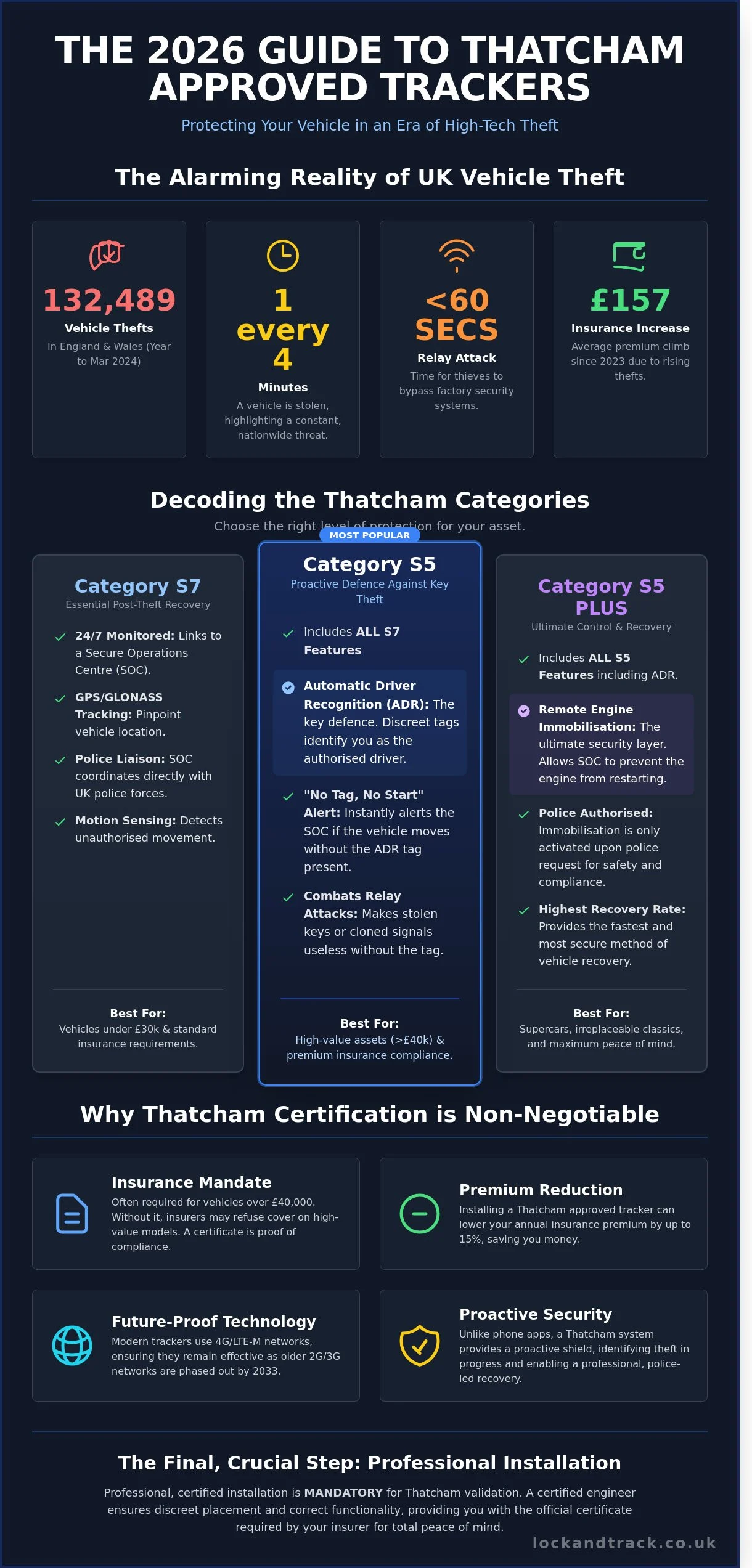 Best Thatcham Approved Tracker 2026: The Ultimate UK Buyer’s Guide - Infographic