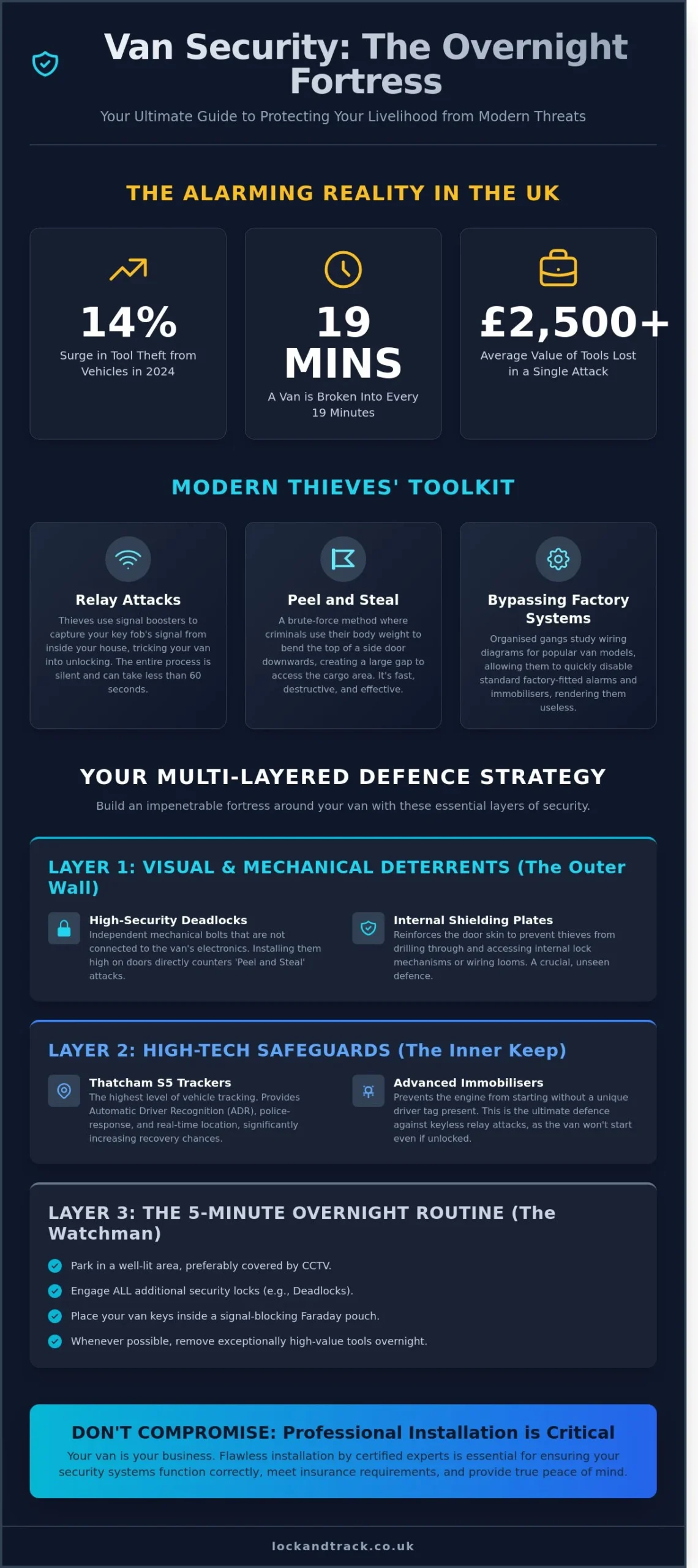 How to Improve Van Security Overnight: The Ultimate 2026 Guide - Infographic
