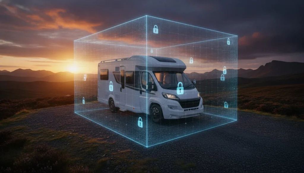 Motorhome Security Systems UK The 2026 Guide to Total Protection Hero Image Motorhome Security Systems UK The 2026 Guide to Total Protection Hero Image Lock and Track